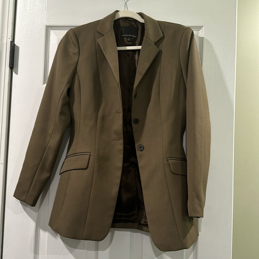 Olive Banana Republic Blazer